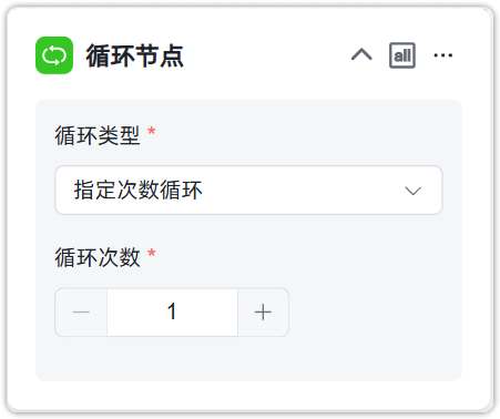 循环次数