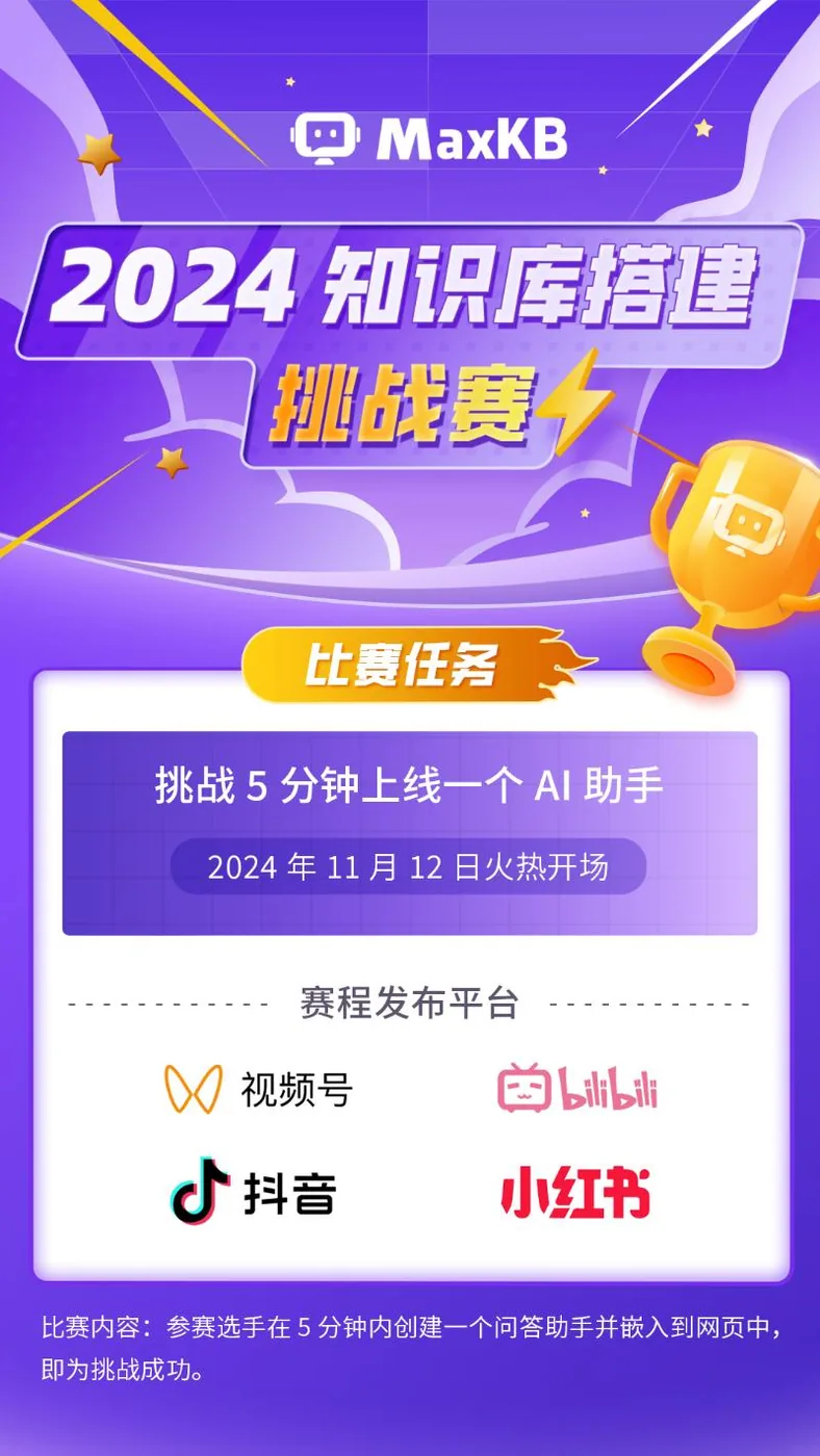 2024 MaxKB知识库搭建挑战赛，袭来！